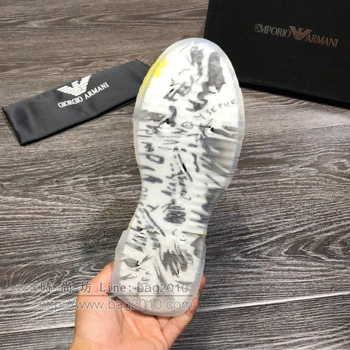 Armani男鞋 2019新款 男士休閒運動鞋 透氣網布 阿瑪尼時尚男鞋  jpx2156